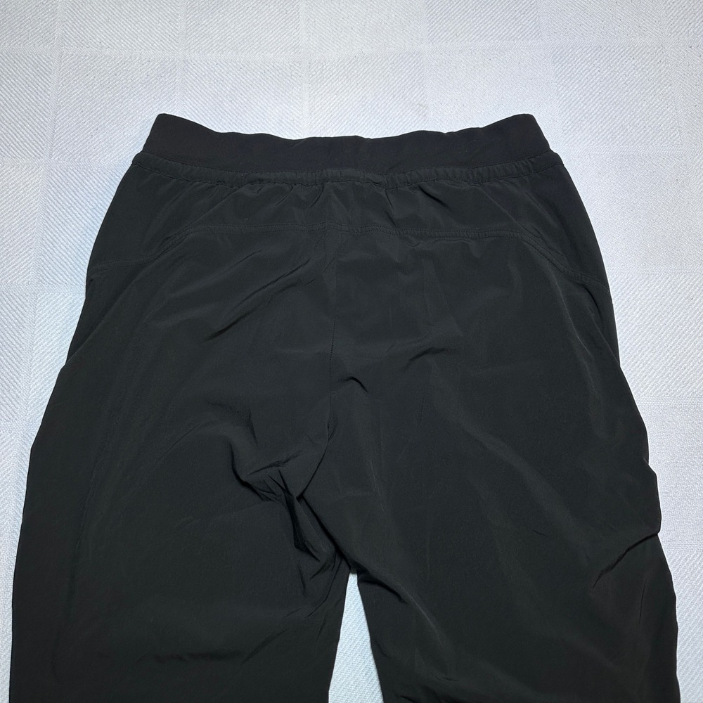 Athleta Attitude Pants Womens 10 Ruched Legs Lightweight Stretch Jogger Black - Picture 7 of 13
